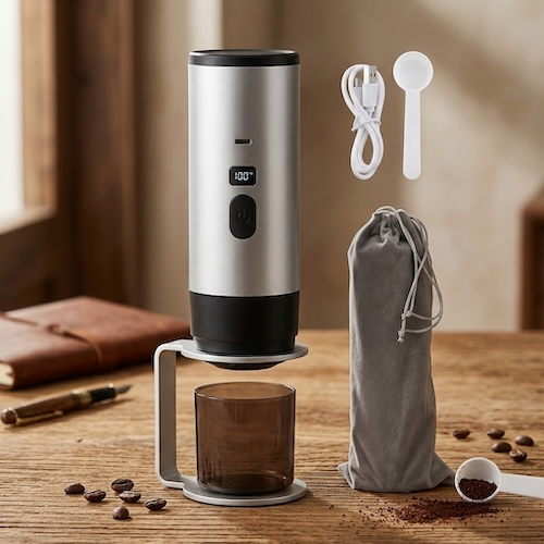 Cafetière de voyage Nomade USB variante grise