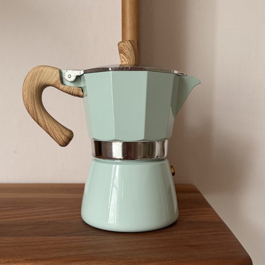 Cafetière italienne bleue
