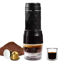 Cafetière portable noire capsules café