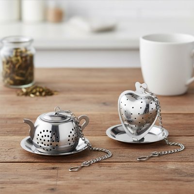 Filtres thé Cœur - Théière sur table