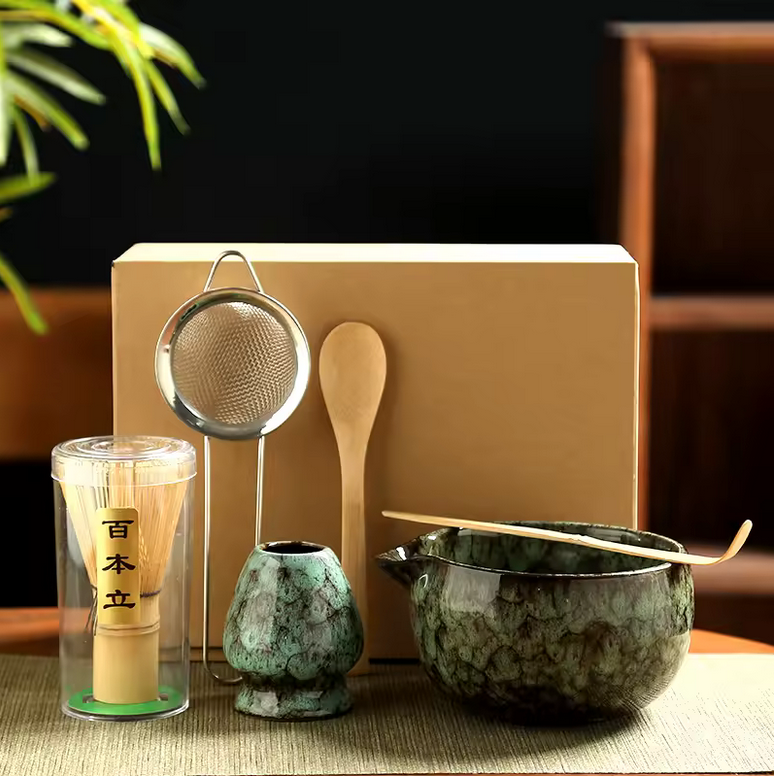 Kit Matcha Traditionnel Japonais variante verte