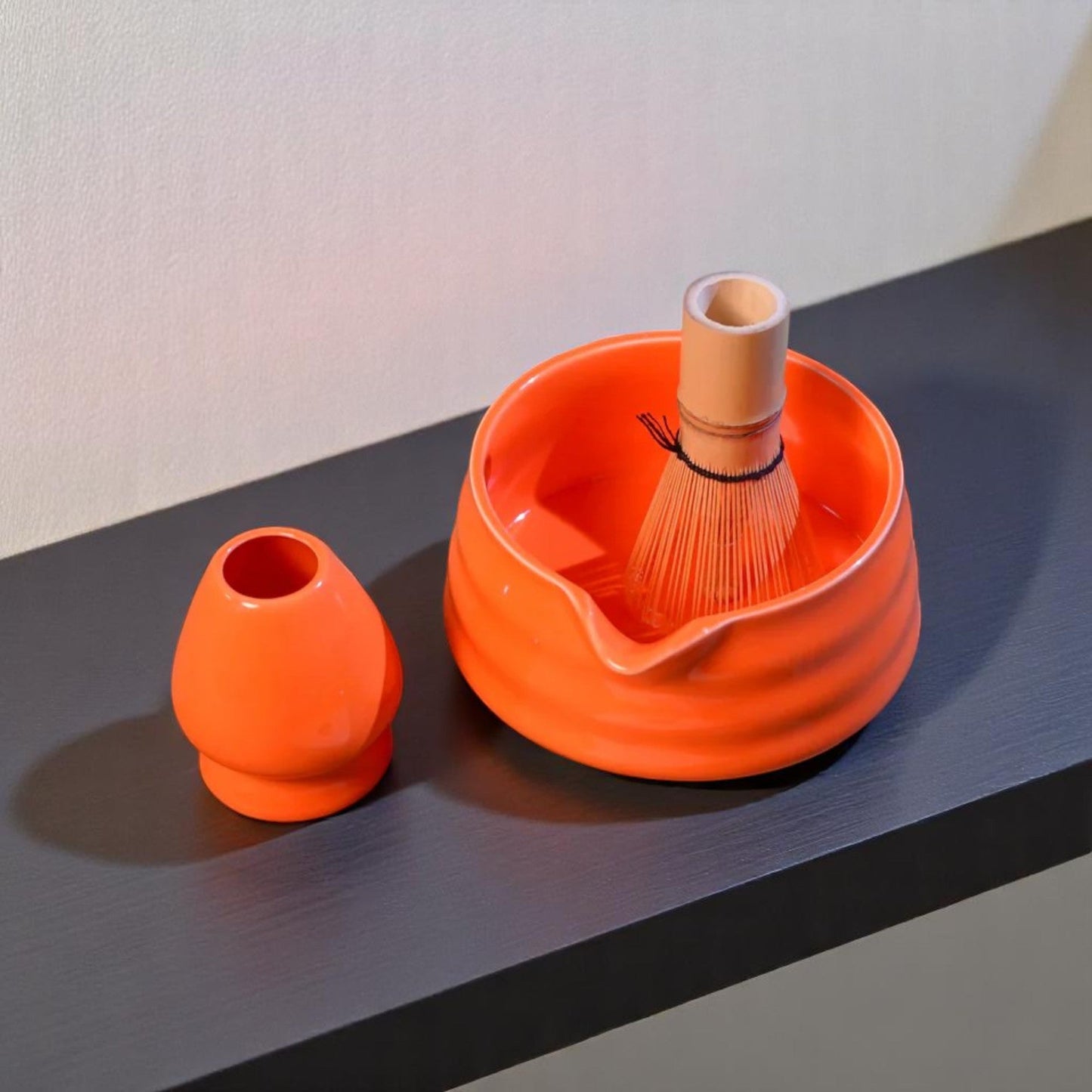 Service à Thé Japonais - ZenMatchaTeaSet™ - Orange - Mon Univers Thé et Café