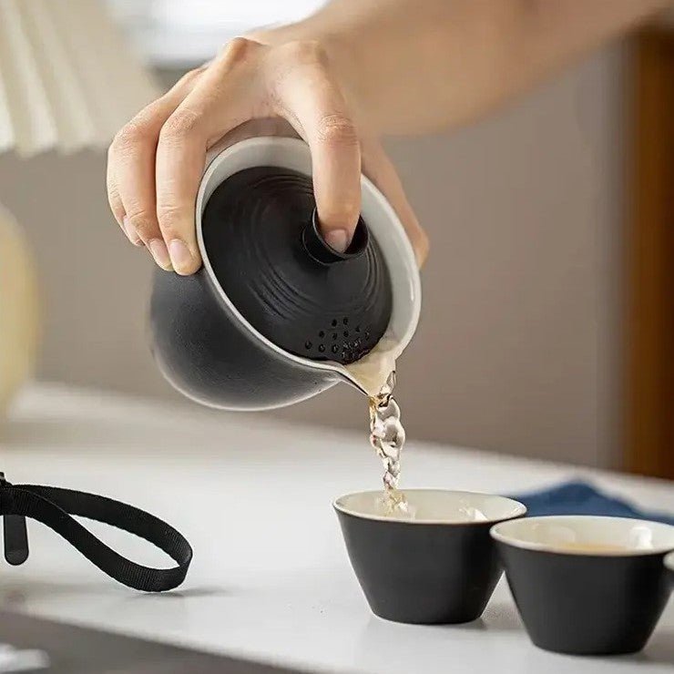Service à Thé - TravelTeaSet™ - Noir - Mon Univers Thé et Café