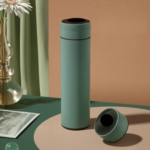 Thermos cafe portable ThermoSmart variante verte