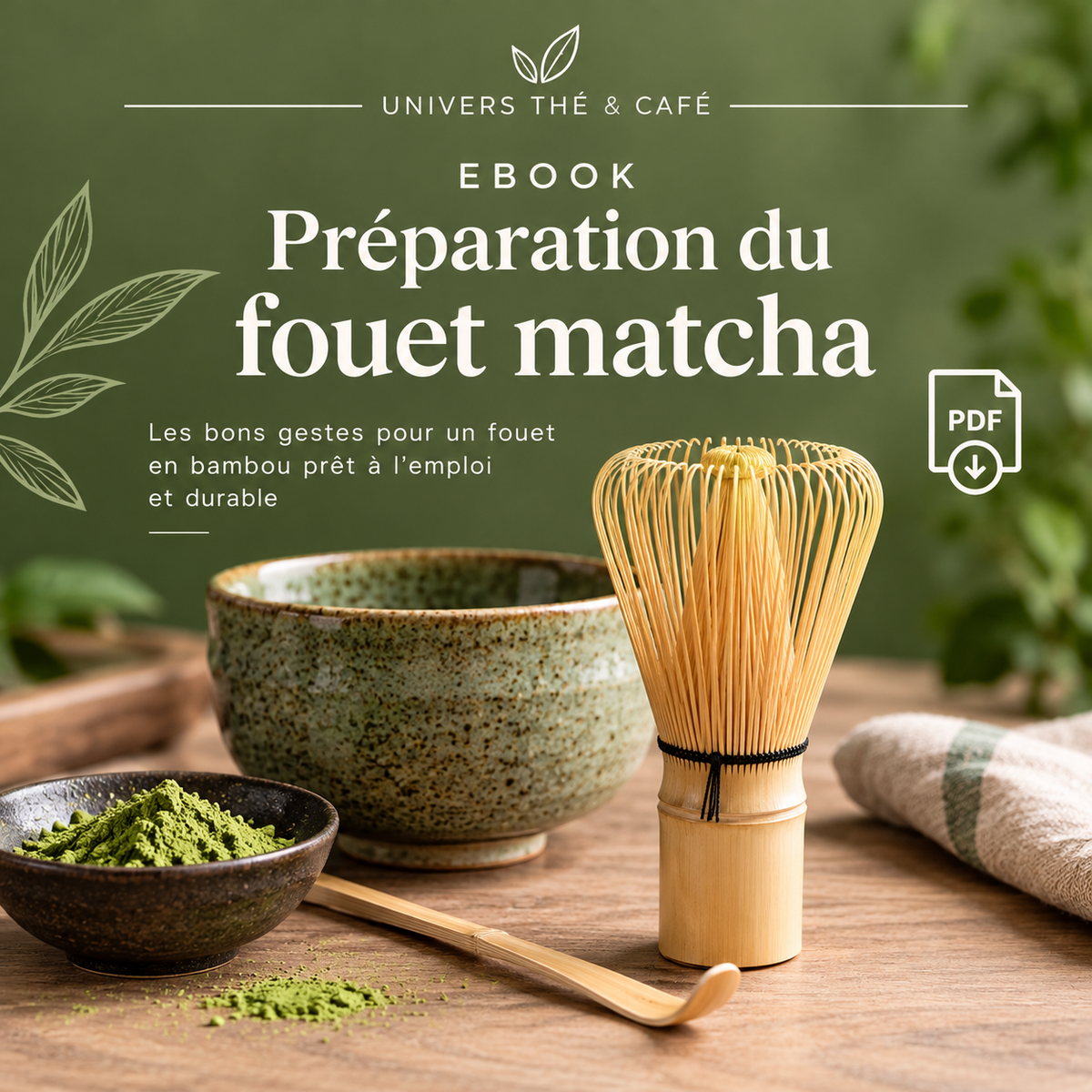 Ebook - Préparation du fouet matcha