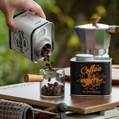 Boite a cafe Hermétique Vintage verse café dans contenant