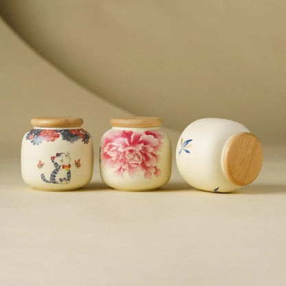 Boite de the Mignonnes trois variantes sur table