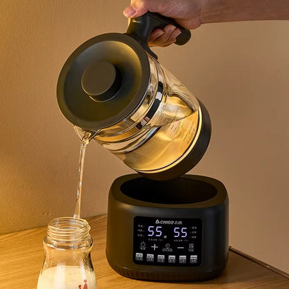 Bouilloire electrique Thermostat Réglable verse eau dans un biberon
