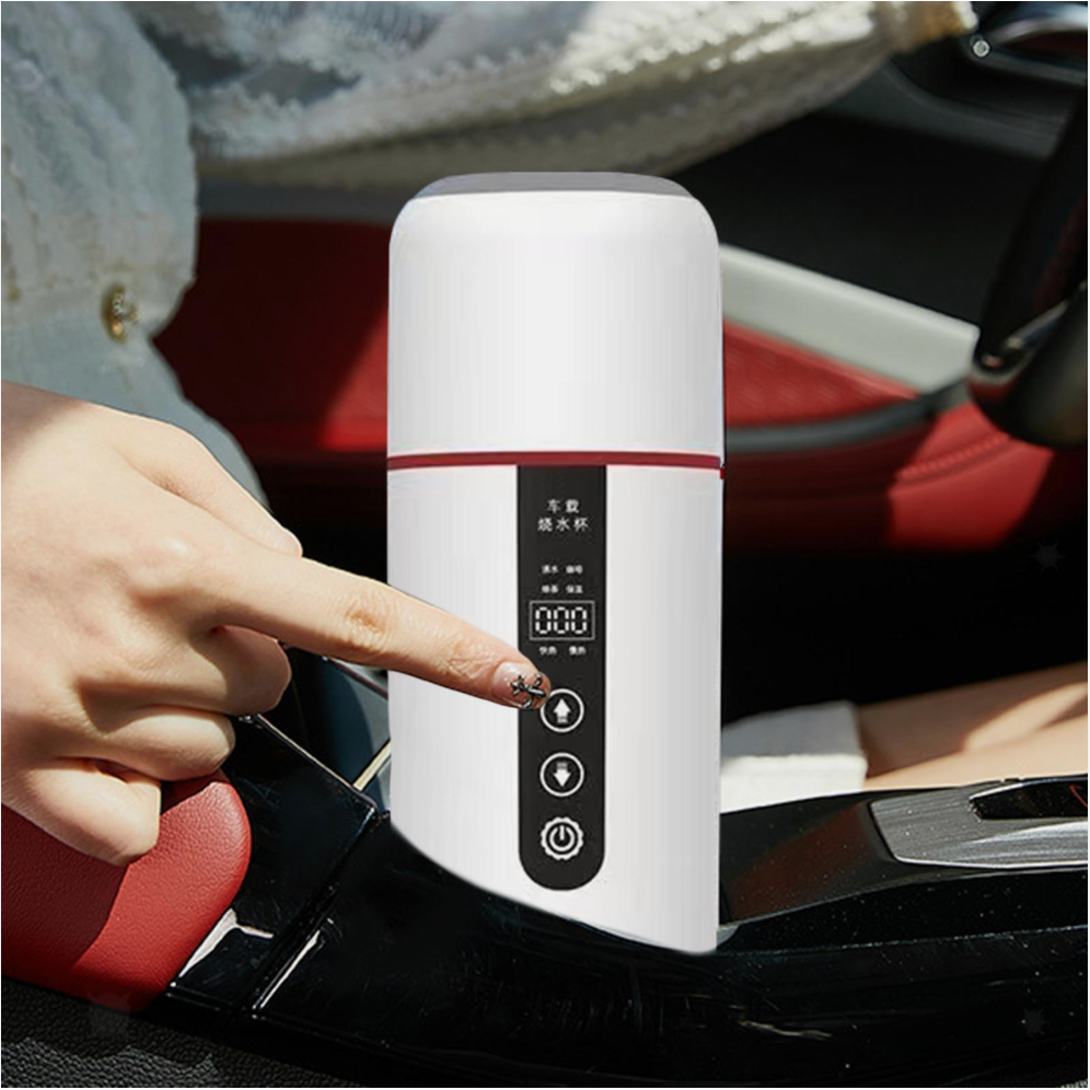 Bouilloire électrique portable Voiture 12V/24V dans console de voiture