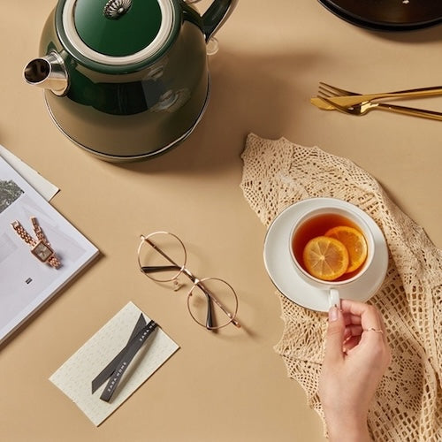 Bouilloire électrique vintage Héritage dut table gemme tient tasse de thé