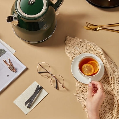 Bouilloire électrique vintage Héritage dut table gemme tient tasse de thé