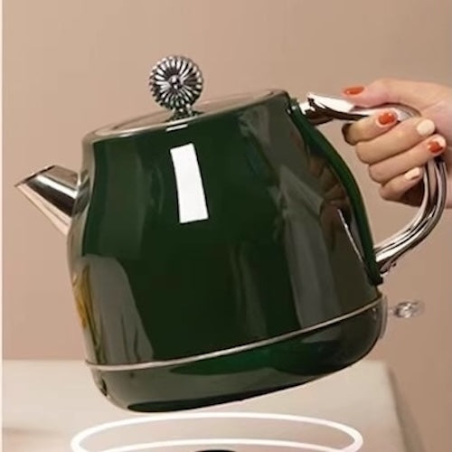 Bouilloire électrique vintage Héritage variante vert foncé