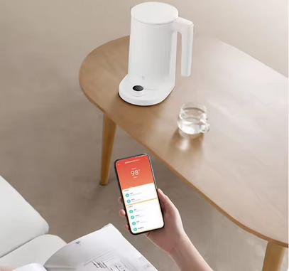 Bouilloire température réglable 2Pro sur table avec cell