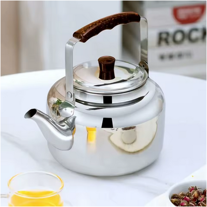 Bouilloire vintage Inox Retro sur table