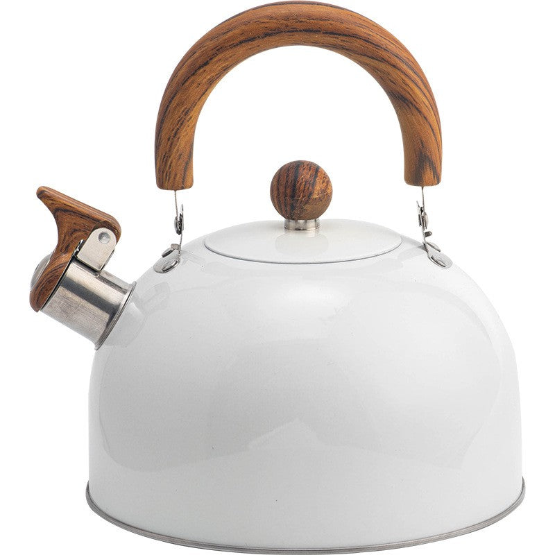 Bouilloire Vintage Retro Inox variante blanche