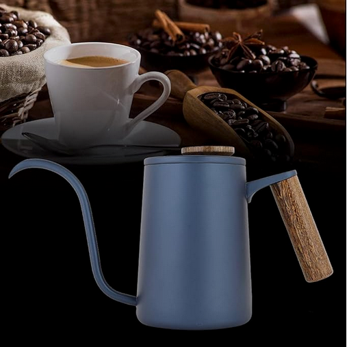 Bouilloire inox Précision Pro avec grains de café