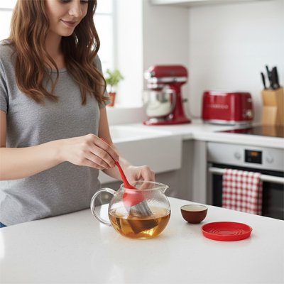 Boule à thé originale Filtre Feuille infuse dans théière