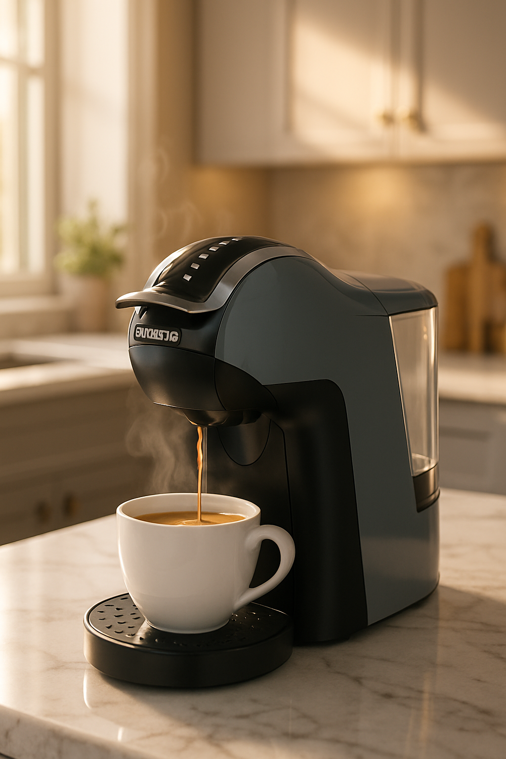 Cafetiere a cafe a capsule verse-café tasse blanche