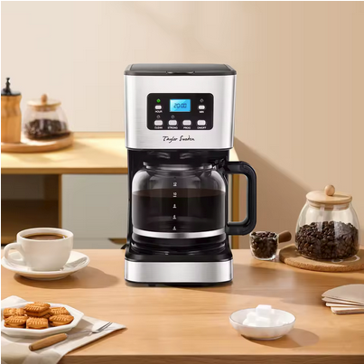 Cafetiere a grain Americano sur table ave café