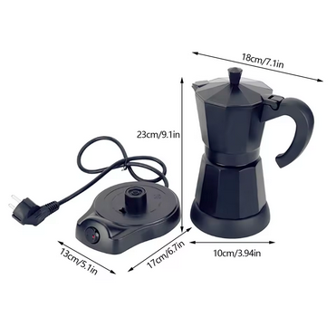 Cafetiere italienne electrique Authentic avec base