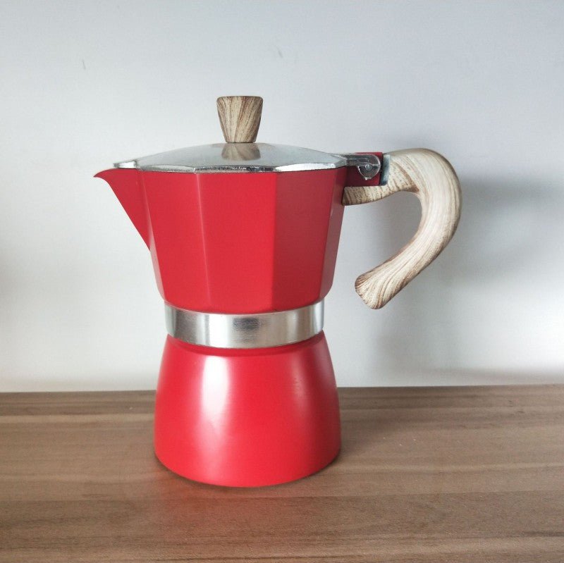 Cafetière italienne ÉlégancePastel variante rouge 150ml - Mon Univers Thé et Café