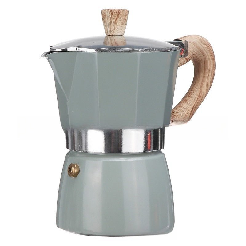 Cafetière italienne ÉlégancePastel variante bleu-vert 300ml - Mon Univers Thé et Café