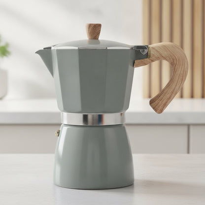 Cafetière italienne ÉlégancePastel variante verte