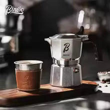 Cafetière italienne inox tasse