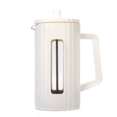 Cafetiere piston Arômes Riches variante blanche