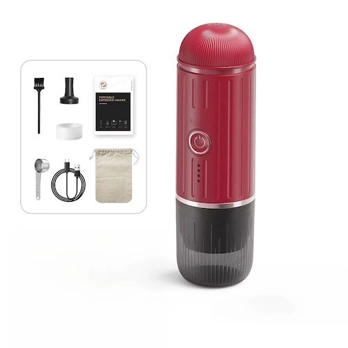 Cafetiere portable Espresso 19Bar variante rouge