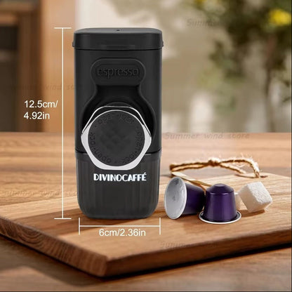 Cafetière portative Espresso Portable sur table avec dosettes
