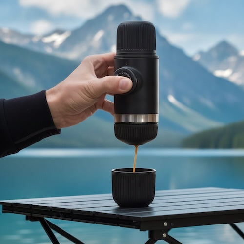 Cafetiere portative Aventure au lac