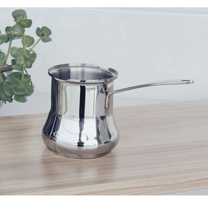Cafetiere turque Inox Tradition sur table