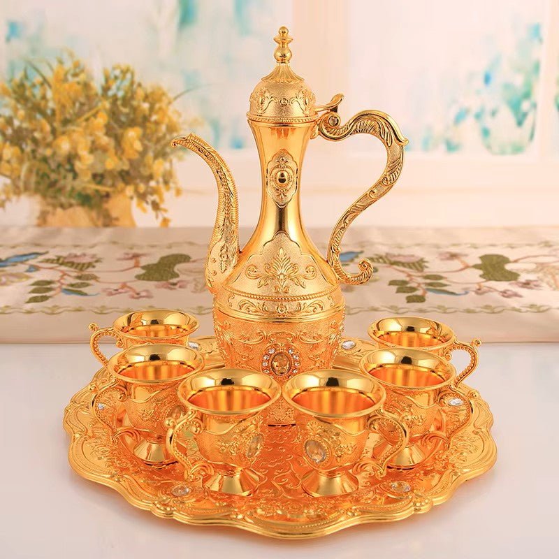 Cafetière Turque - VintageTurkCoffeeSet™ - Doré - Mon Univers Thé et Café