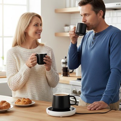 Chauffe tasse ThermaKeep femme homme boivent café