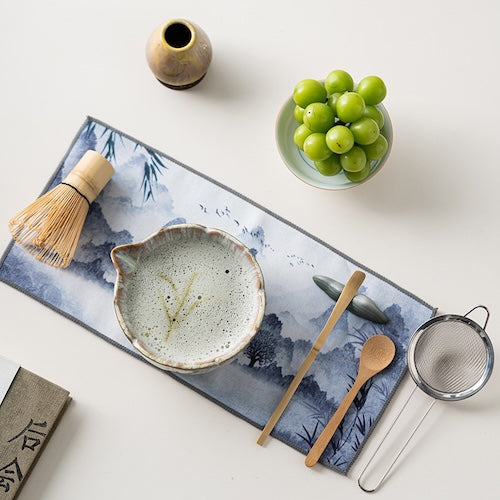 Coffret matcha Collection Kyoto ensemble avec bol rempli de matcha