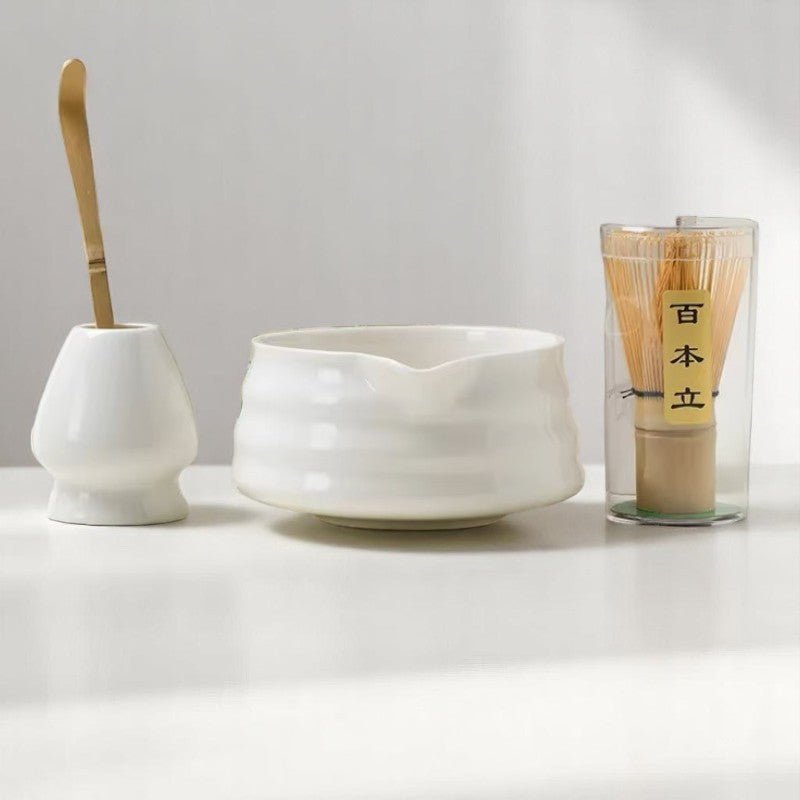Coffret matcha - ZenMatchaTeaSet - blanc
