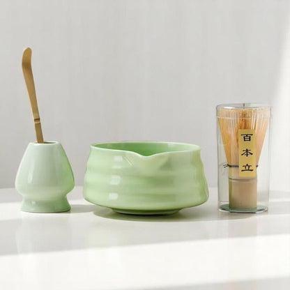Coffret matcha - ZenMatchaTeaSet - Vert Matcha - complet