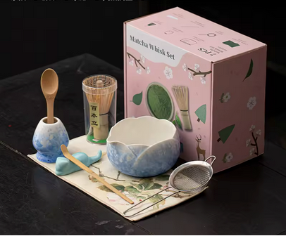 Coffret thé matcha Tradition Authentique variante bleu