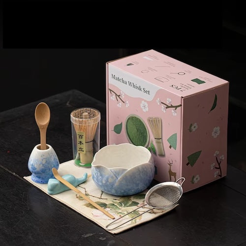Coffret thé matcha Tradition Authentique variante bleue