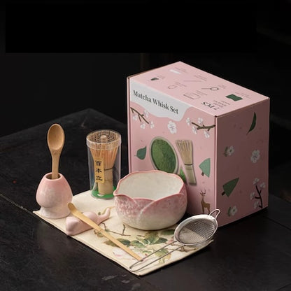 Coffret thé matcha Tradition Authentique variante rose