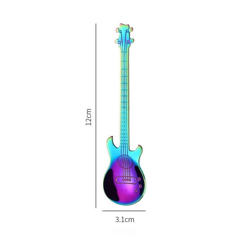 Cuillère à café | Guitare multicolore - Mon Univers Thé et Café