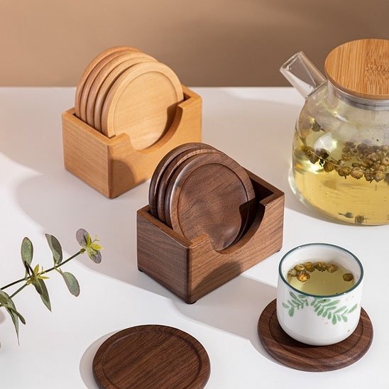 Dessous de verre Protection Pro deux variantes avec une tasse