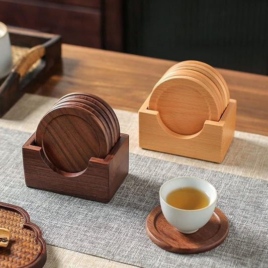 Dessous de verre Protection Pro sur table avec café