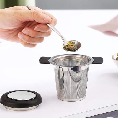 Filtre pour thé - EcoSteep - reçoit du thé