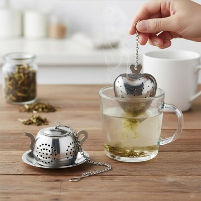 Filtres thé Cœur - Théière dans tasse