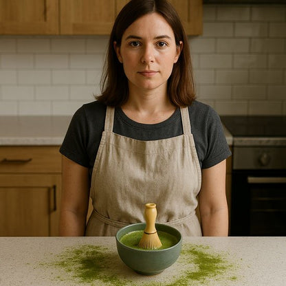 Fouet à matcha SaveurMatcha avec femme