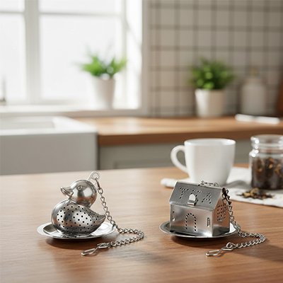 Infuseur à thé Canard-Maison sur table