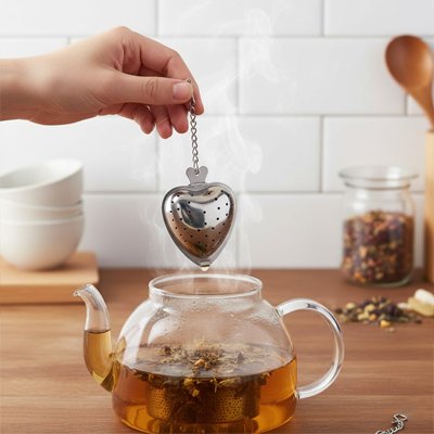 Infuseur à thé Cœur - Théière au dessus théière
