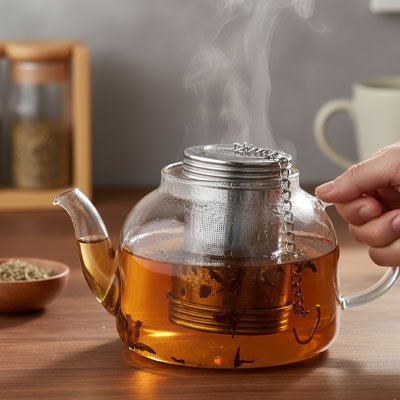 Infuseur a the Elegant dans théière